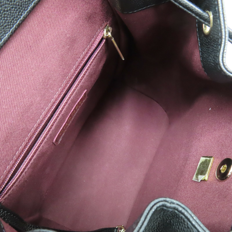 黑色牛皮 Business Affinity 後背包 金釦【CHANEL 香奈兒】 A93748-4