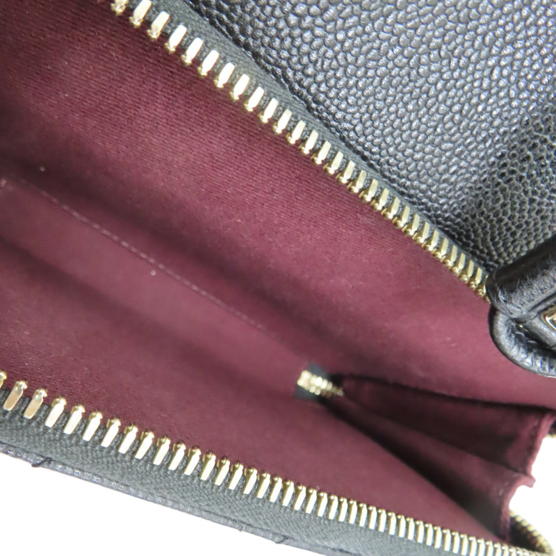 黑色牛皮 Business Affinity 後背包 金釦【CHANEL 香奈兒】 A93748-5