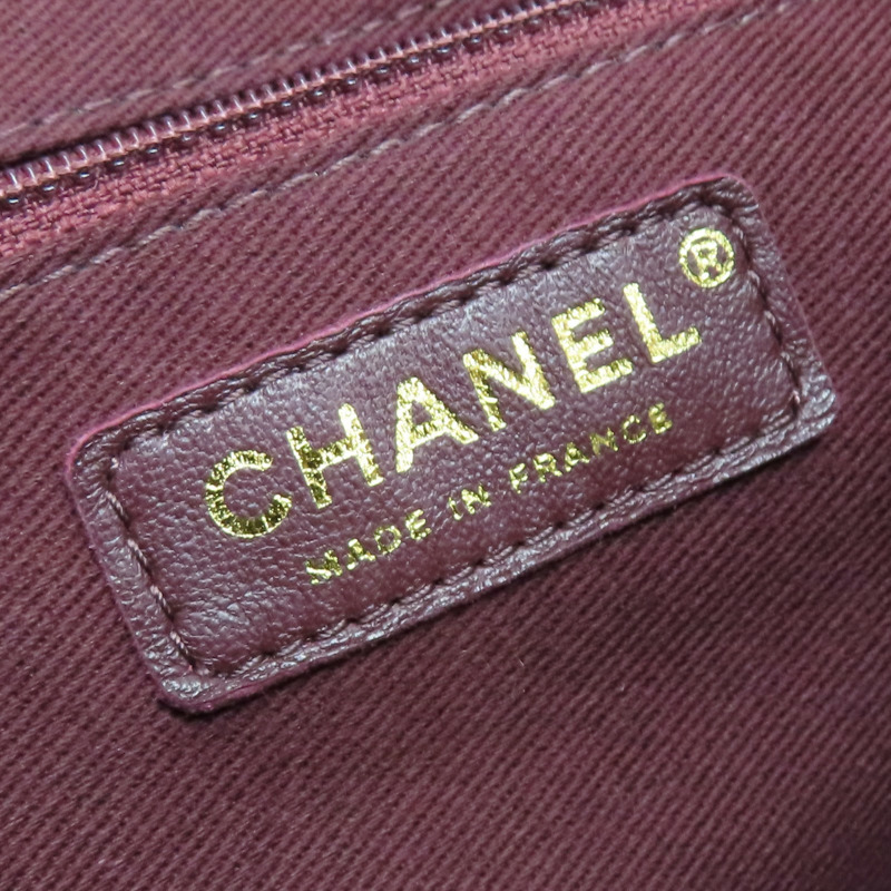 黑色牛皮 Business Affinity 後背包 金釦【CHANEL 香奈兒】 A93748-7