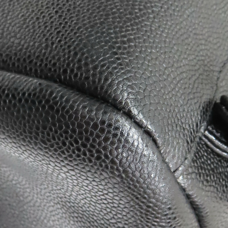 黑色牛皮 Business Affinity 後背包 金釦【CHANEL 香奈兒】 A93748-11