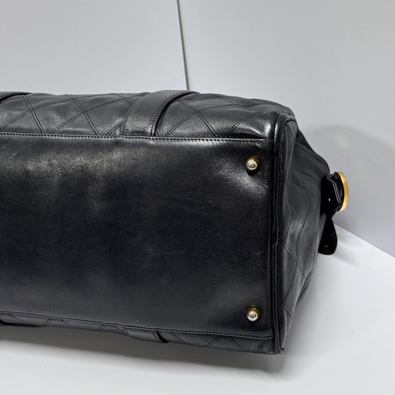 【超熱門秒殺款⏰】 Chanel 黑金 波士頓包 肩背+手提+斜背包 (專櫃27.3萬)-5