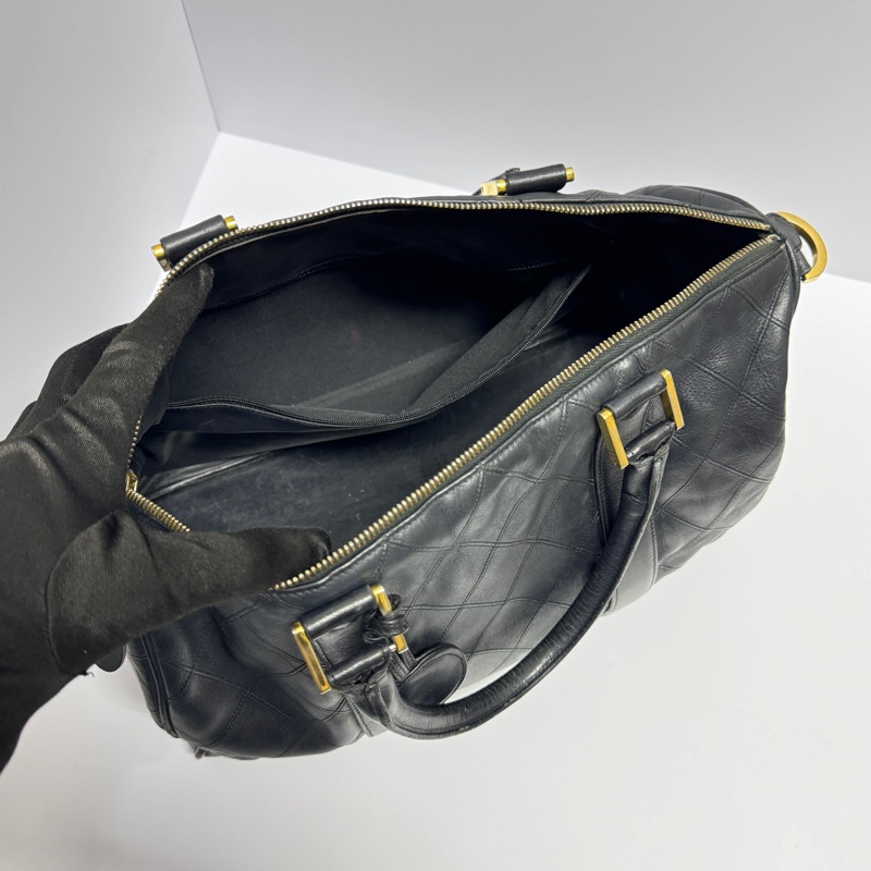 【超熱門秒殺款⏰】 Chanel 黑金 波士頓包 肩背+手提+斜背包 (專櫃27.3萬)-9