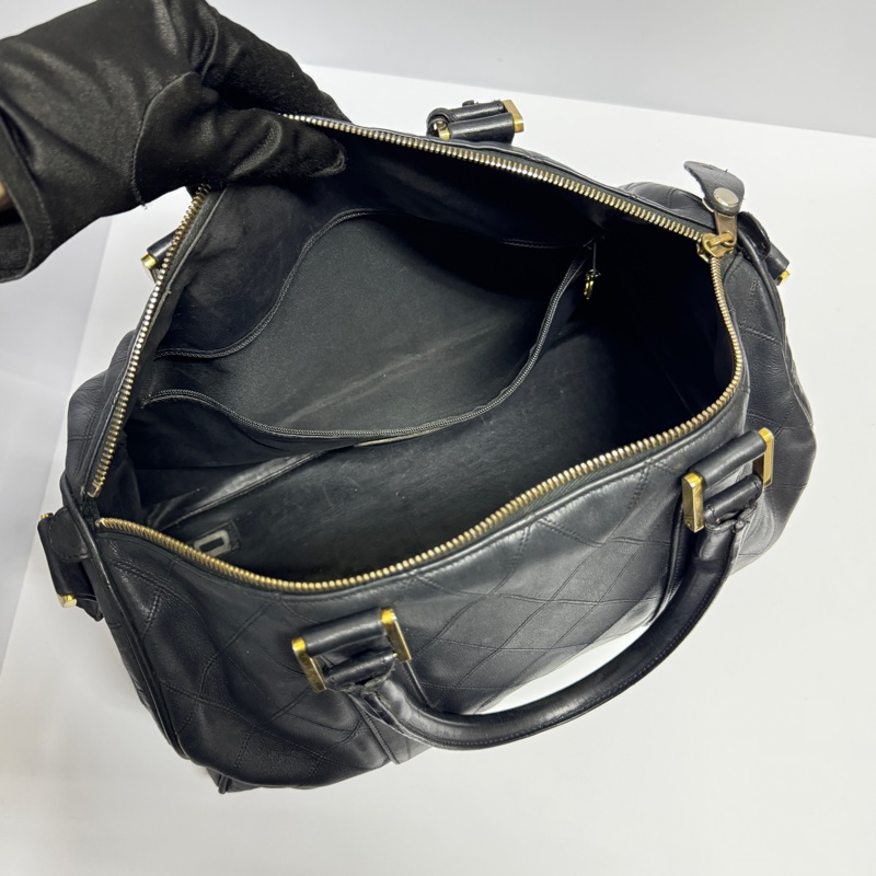 【超熱門秒殺款⏰】 Chanel 黑金 波士頓包 肩背+手提+斜背包 (專櫃27.3萬)-11