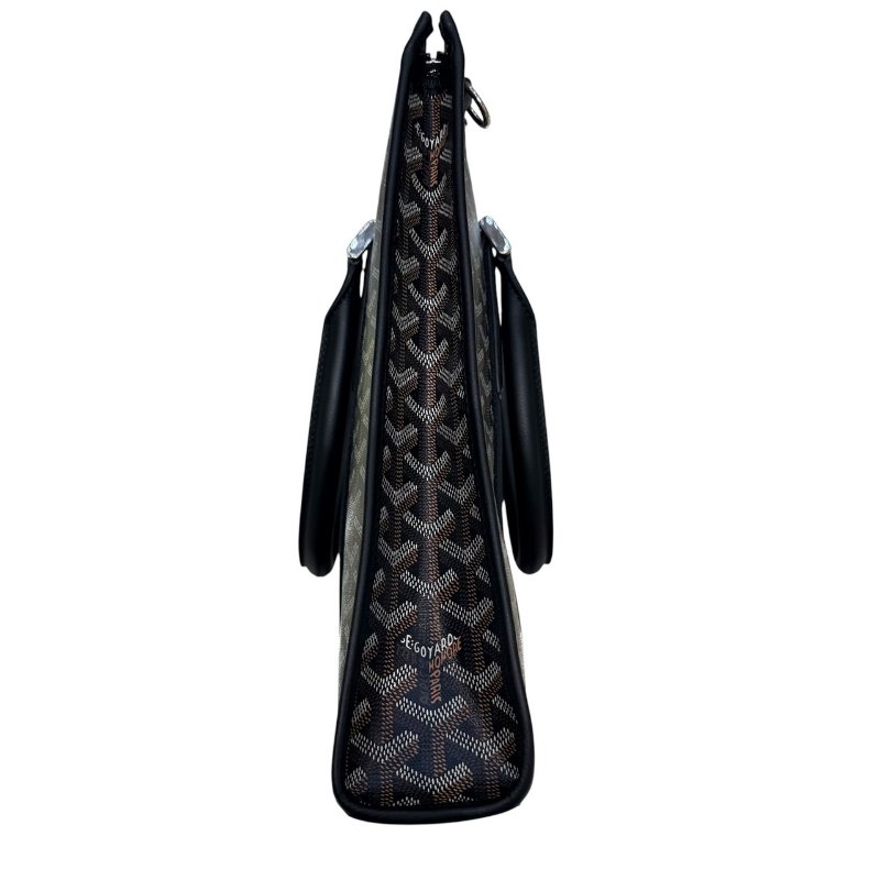 GOYARD 高雅德 MORVAN 公事包 GOYARDINE帆布 小牛皮 銀扣-2