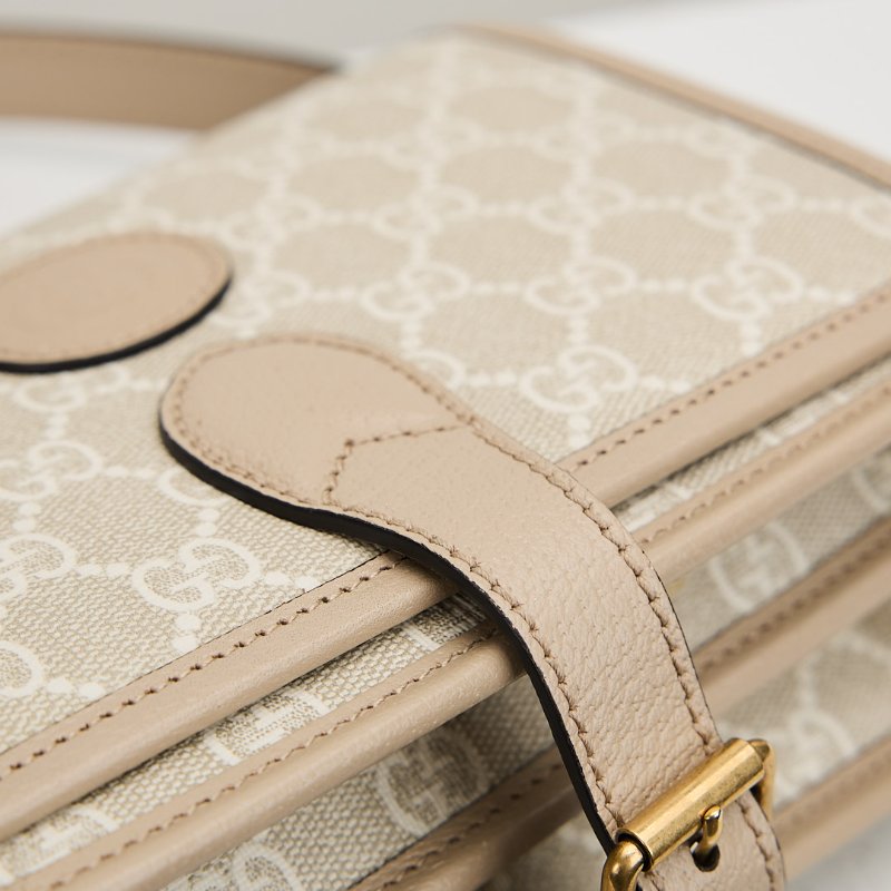 二手Gucci retro馬鞍郵差包/燕麥色-4