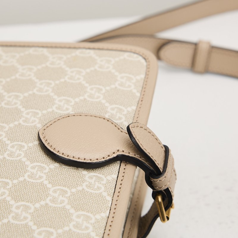 二手Gucci retro馬鞍郵差包/燕麥色-8