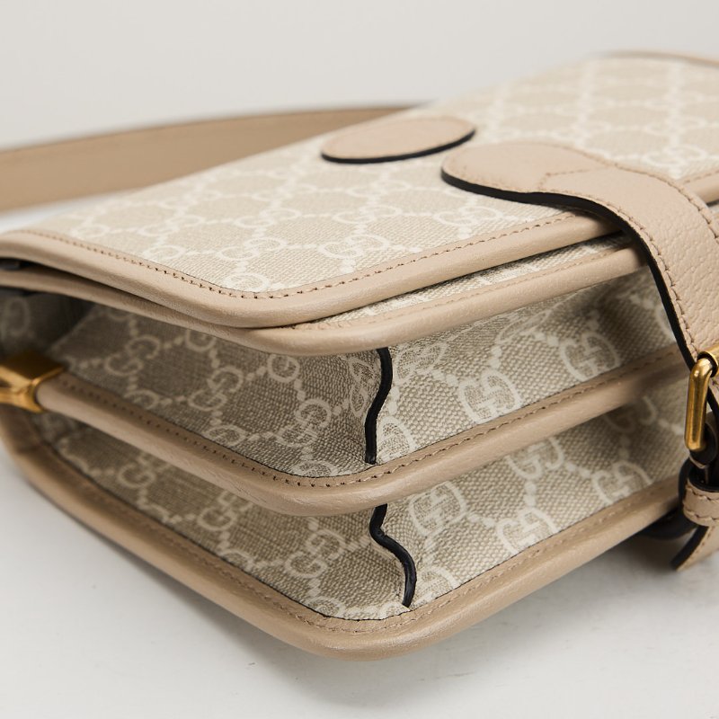 二手Gucci retro馬鞍郵差包/燕麥色-12