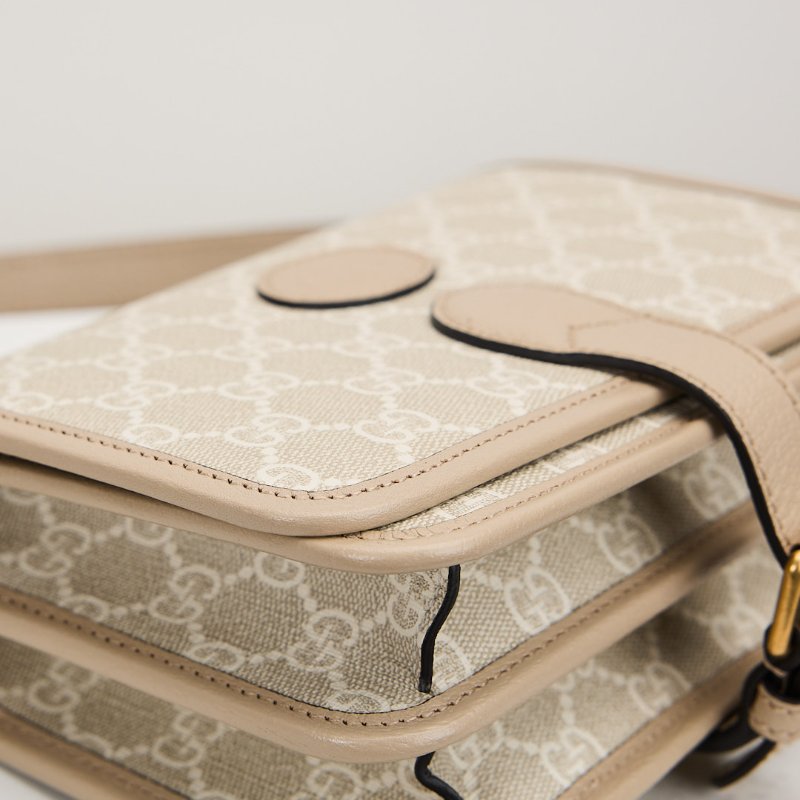 二手Gucci retro馬鞍郵差包/燕麥色-19