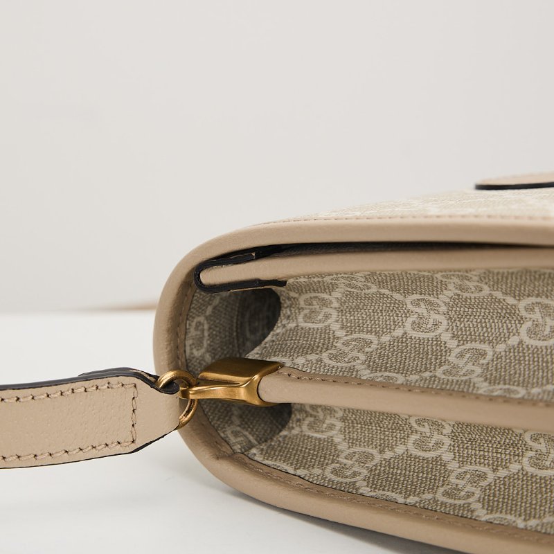 二手Gucci retro馬鞍郵差包/燕麥色-20