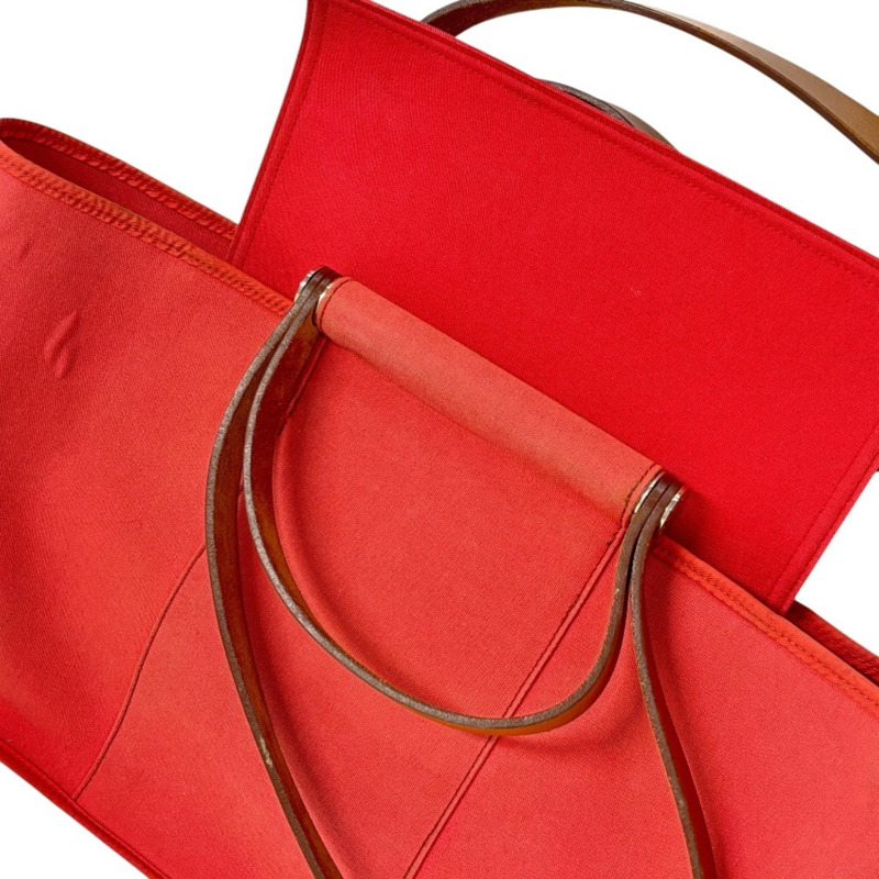 愛馬仕 Cabas Elan 兩用手提包,粉紅色,□N 印記,女士款。-7