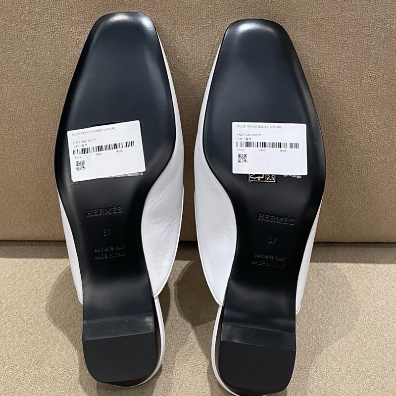 閒置未使用Hermes愛馬仕 豬鼻子穆勒半拖鞋  附件 單品-6