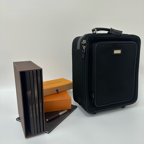 Gucci 黑色尼龍拉桿行李箱🧳 vintage 二手 中古 旅行