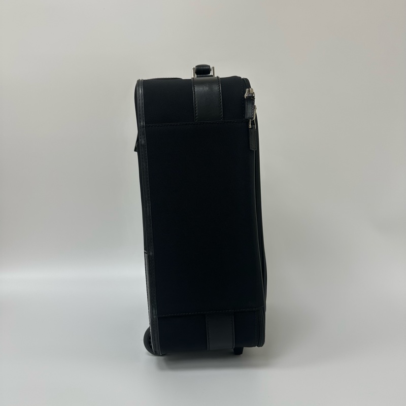 Gucci 黑色尼龍拉桿行李箱🧳 vintage 二手 中古 旅行-7