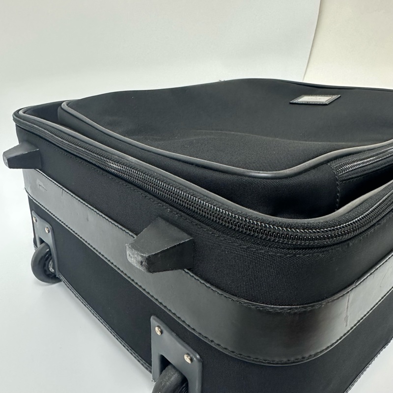 Gucci 黑色尼龍拉桿行李箱🧳 vintage 二手 中古 旅行-11