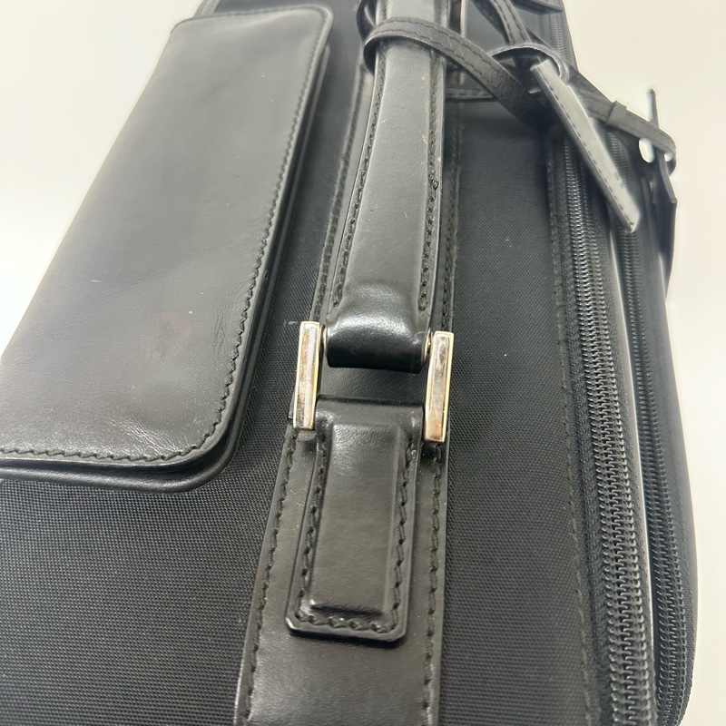 Gucci 黑色尼龍拉桿行李箱🧳 vintage 二手 中古 旅行-18