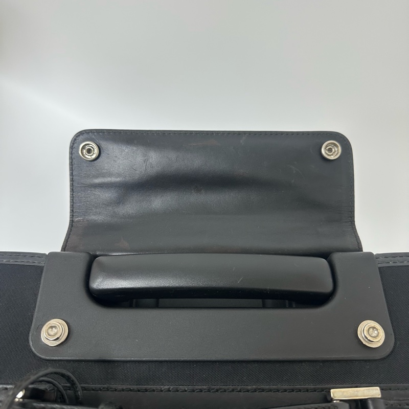 Gucci 黑色尼龍拉桿行李箱🧳 vintage 二手 中古 旅行-20