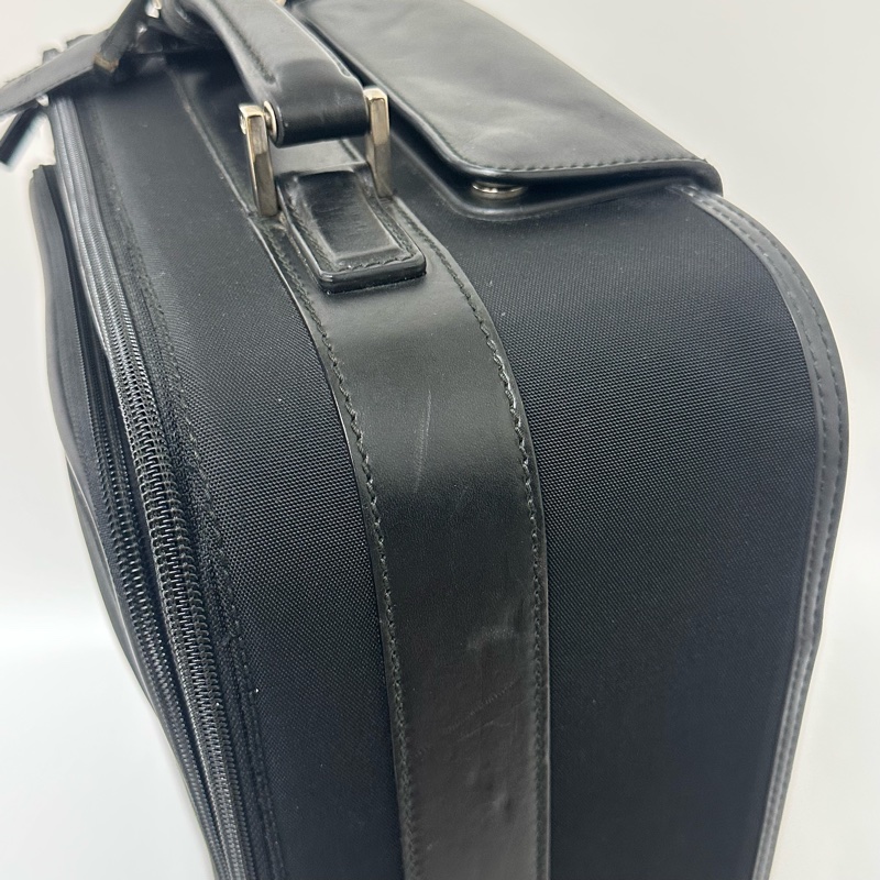 Gucci 黑色尼龍拉桿行李箱🧳 vintage 二手 中古 旅行-27