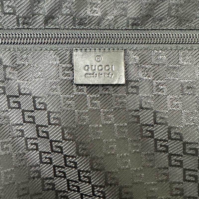 Gucci 黑色尼龍拉桿行李箱🧳 vintage 二手 中古 旅行-33