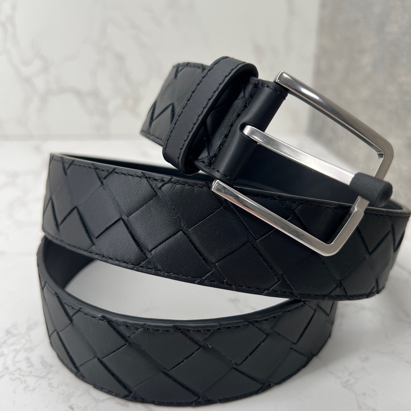 香緹國際精品 866 BV皮帶 編織 黑色-1