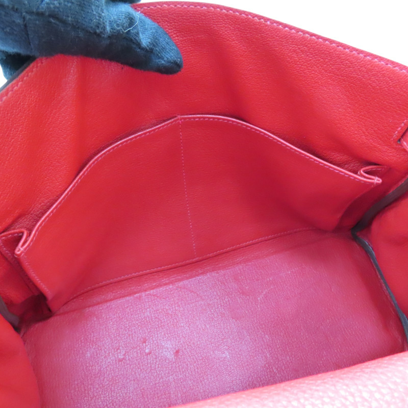 紅色 TC牛皮 Kelly 32 兩用包 T刻 金釦【HERMES 愛馬仕】-5