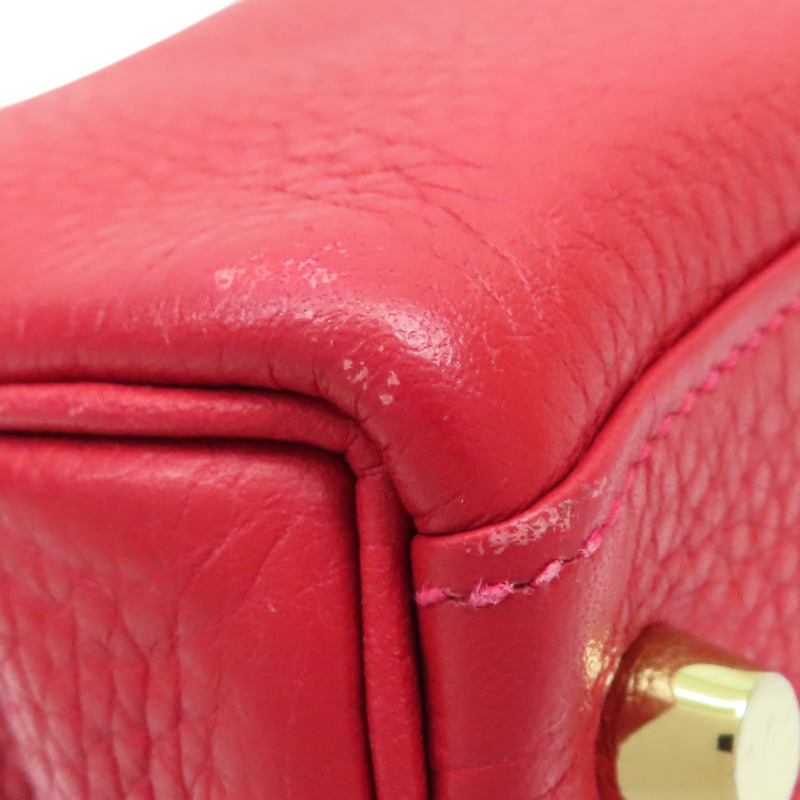 紅色 TC牛皮 Kelly 32 兩用包 T刻 金釦【HERMES 愛馬仕】-14