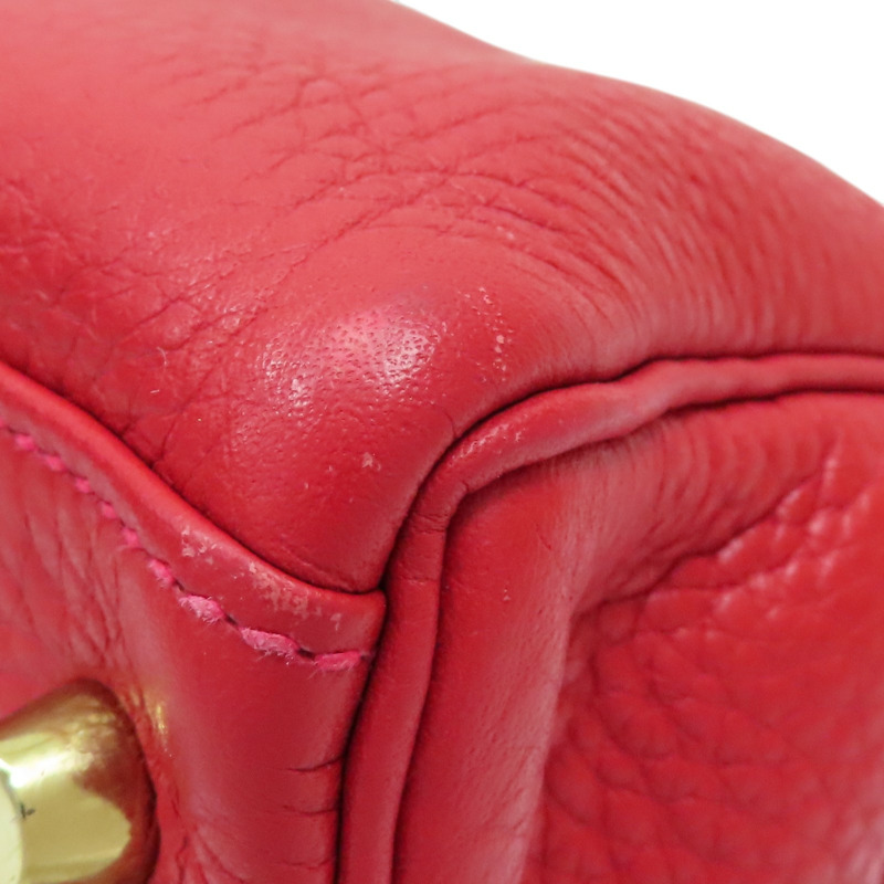 紅色 TC牛皮 Kelly 32 兩用包 T刻 金釦【HERMES 愛馬仕】-15