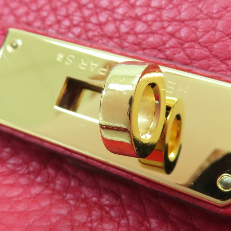 紅色 TC牛皮 Kelly 32 兩用包 T刻 金釦【HERMES 愛馬仕】-17