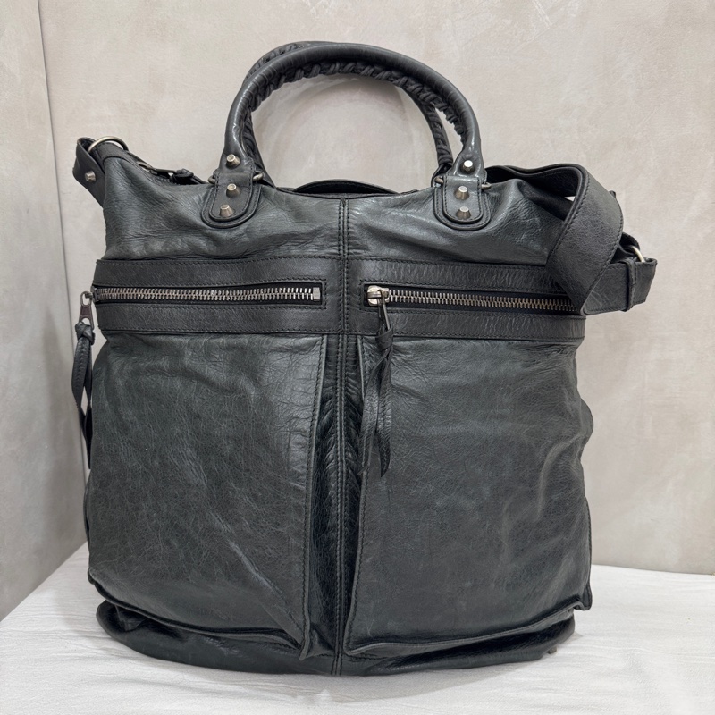 Balenciaga 巴黎世家 經典機車托特包 中古 二手 vintage-5
