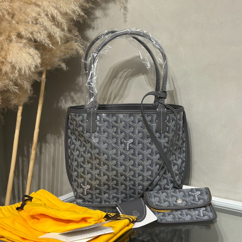GOYARD 新版Anjou mini tote - 灰-12
