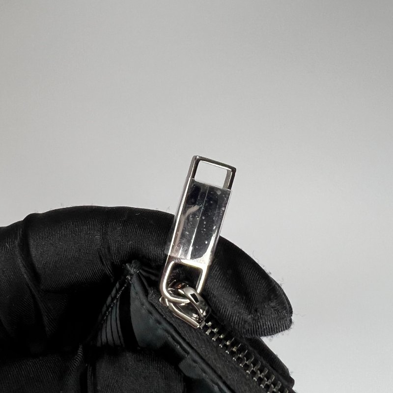 DIOR 短夾 黑鑽石菱格L字拉鍊短夾-8
