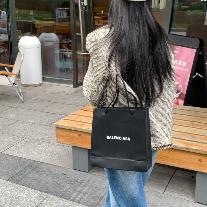 Balenciaga Shopping tote - 黑-1