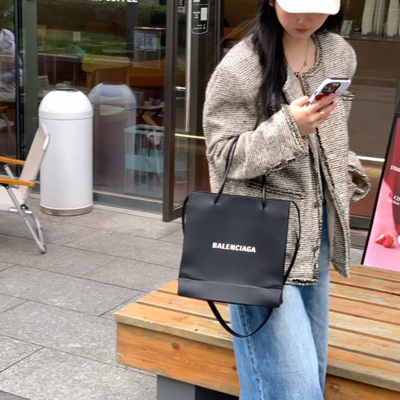 Balenciaga Shopping tote - 黑-13