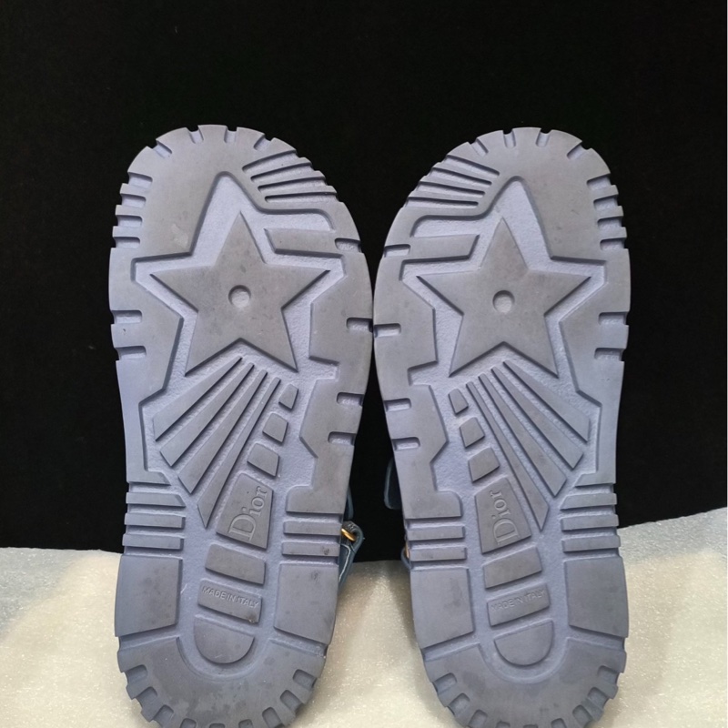 DIOR迪奧魔術貼沙灘厚底涼鞋 藍色 37碼 無附件 單品-5