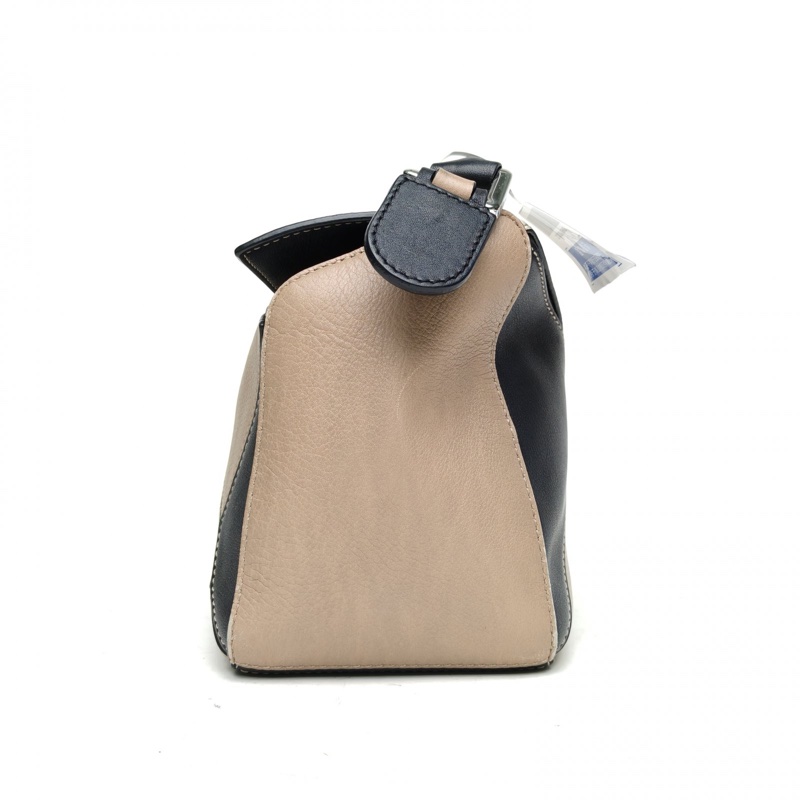 LOEWE Puzzle24幾何包小號拼色牛皮-1