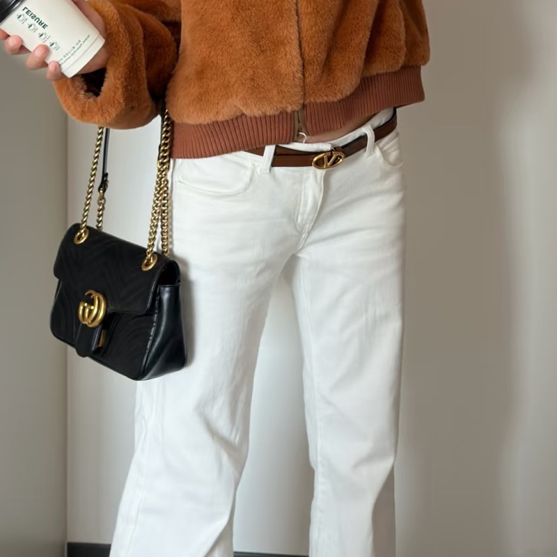 Gucci古馳Marmont馬蒙22鏈條包 黑色 金扣 尺寸22*14*6-19