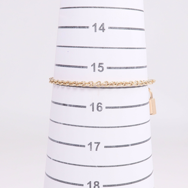 HERMES 18K玫瑰金/藍寶石Amulettes Cadenas Bracelet手鏈-8