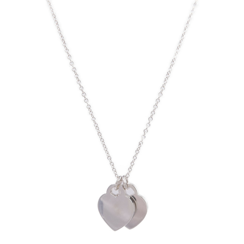 TIFFANY＆CO 18K白金Return to Tiffany Heart Diamond鑽石項鍊-1