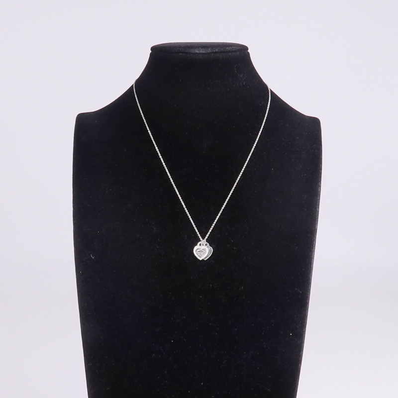 TIFFANY＆CO 18K白金Return to Tiffany Heart Diamond鑽石項鍊-8