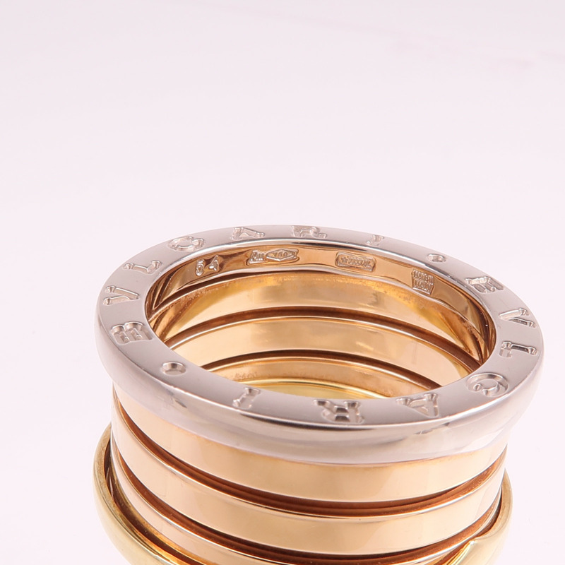 BVLGARI 18K黃金/白金/玫瑰金B-zero1戒指BVLGARI#54/US#6.5-4