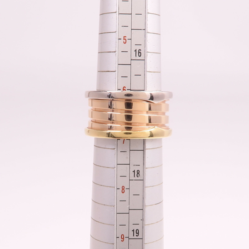 BVLGARI 18K黃金/白金/玫瑰金B-zero1戒指BVLGARI#54/US#6.5-5