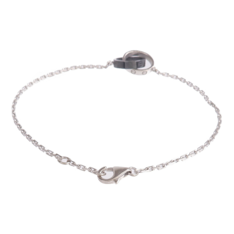 CARTIER 18K白金/陶瓷Baby Love Bracelet手鏈-2