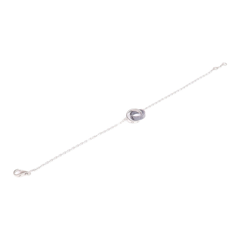 CARTIER 18K白金/陶瓷Baby Love Bracelet手鏈-7