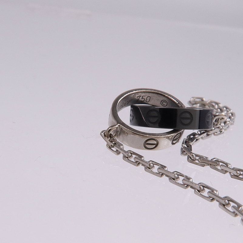 CARTIER 18K白金/陶瓷Baby Love Bracelet手鏈-8