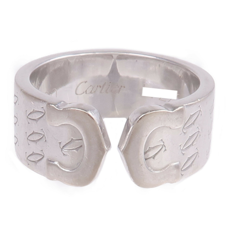 CARTIER 18K白金C2 Ring戒指Cartier#53/US#6.5-1