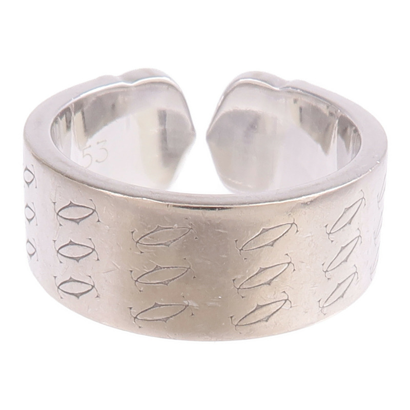CARTIER 18K白金C2 Ring戒指Cartier#53/US#6.5-6