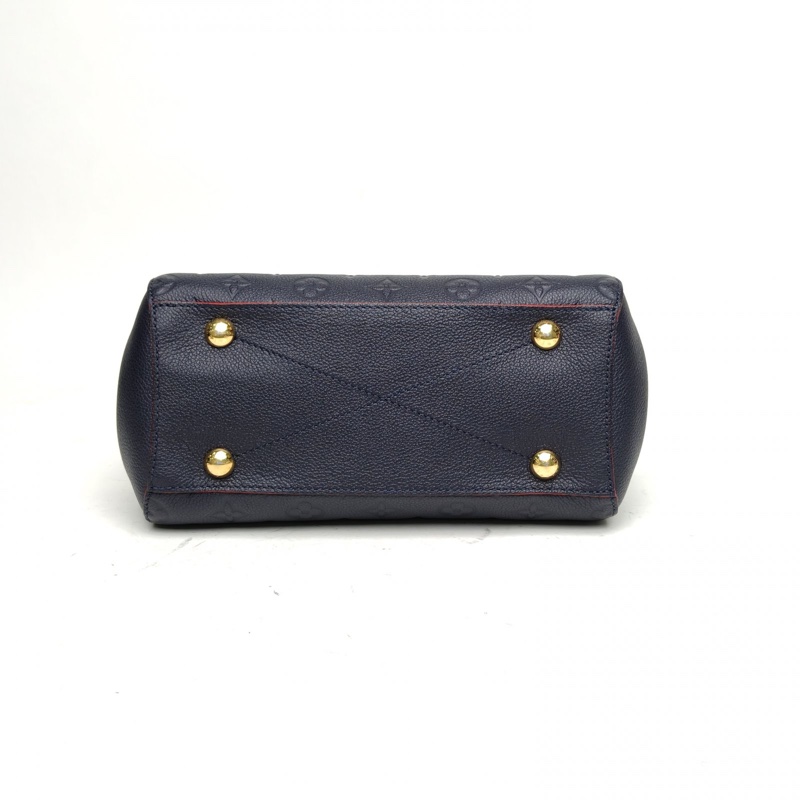LOUIS VUITTON Montaigne蒙田BB29藍色牛皮金扣2017-3