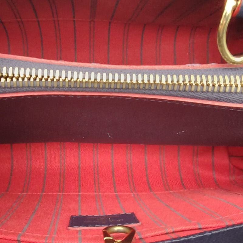 LOUIS VUITTON Montaigne蒙田BB29藍色牛皮金扣2017-5