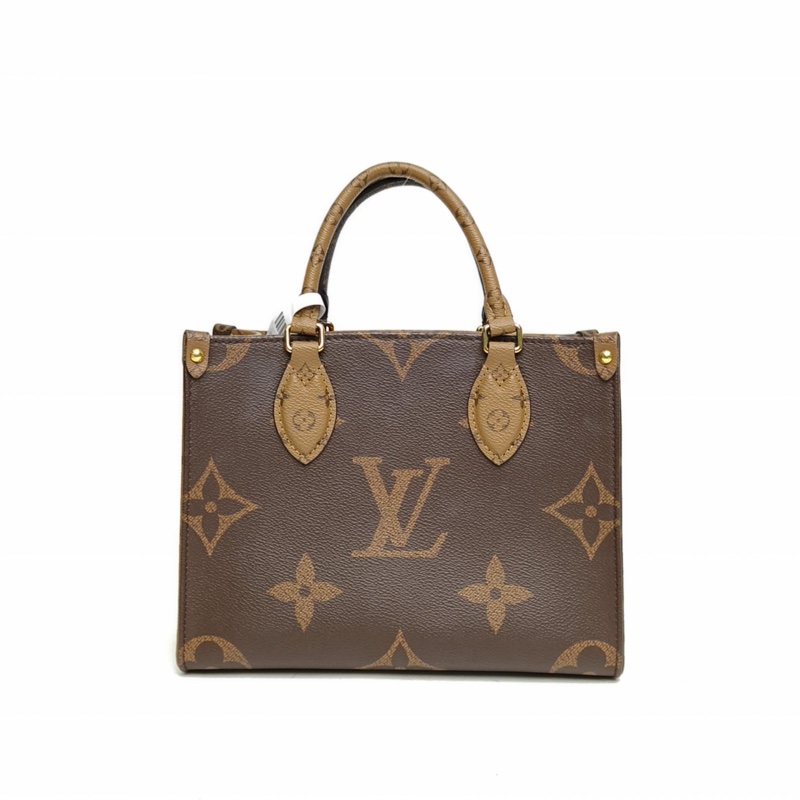 LOUIS VUITTON Onthego小號25二合一寬肩帶老花PVC金扣晶片-2