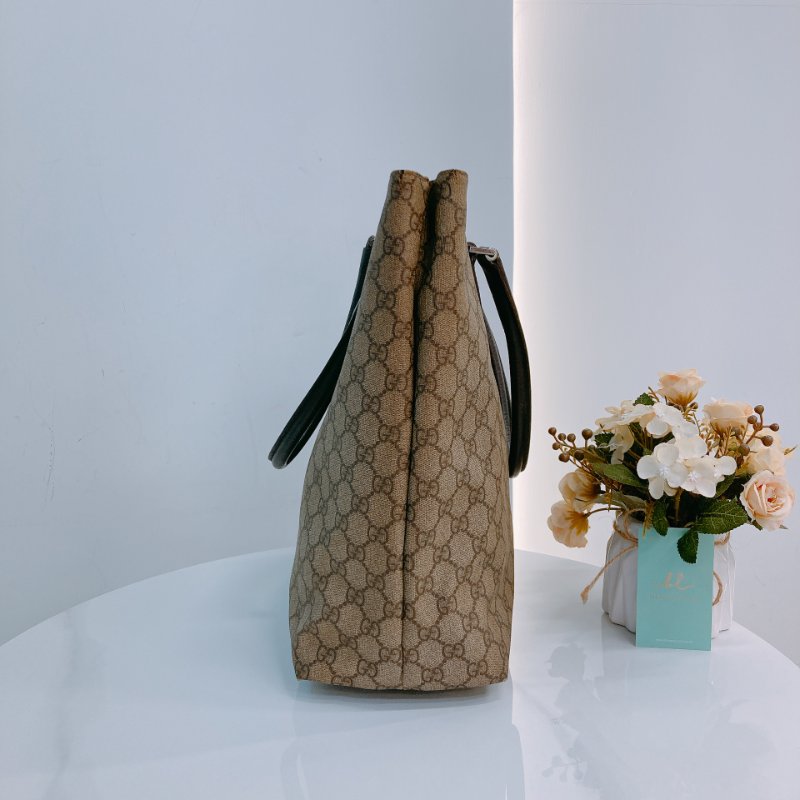 MS0608 Gucci 古馳復古經典花紋手提包包 GG Supreme Vertical Tote Canvas-4
