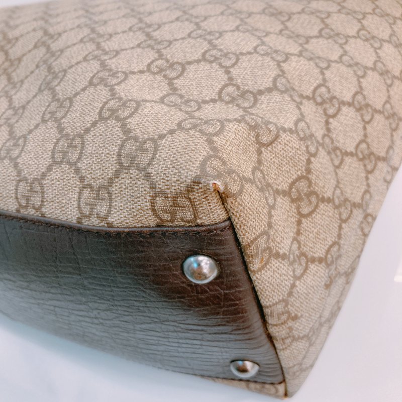 MS0608 Gucci 古馳復古經典花紋手提包包 GG Supreme Vertical Tote Canvas-7